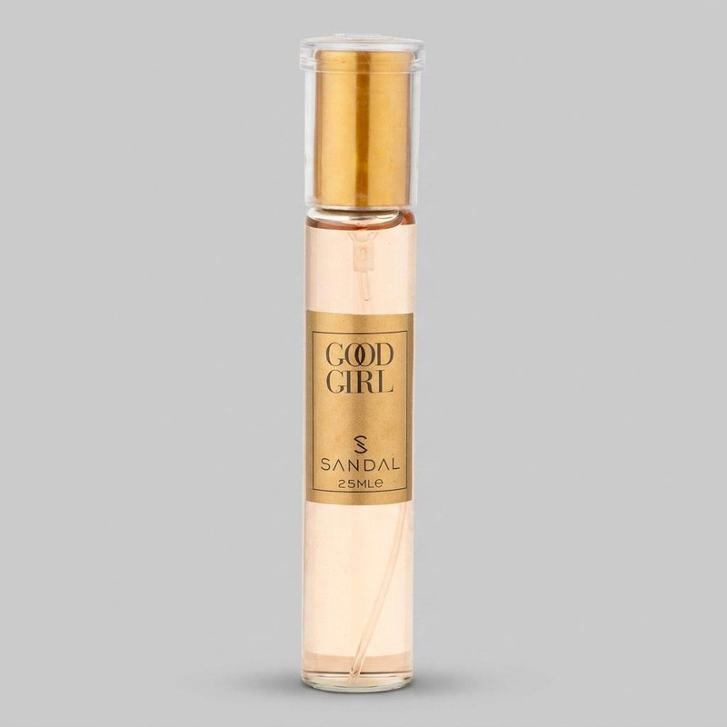 عطر جیبی زنانه صندل مدل GOOD GIRL با رایحه شیرین، تند، گرم، شرقی، گلی حجم 25 میلی‌لیتر