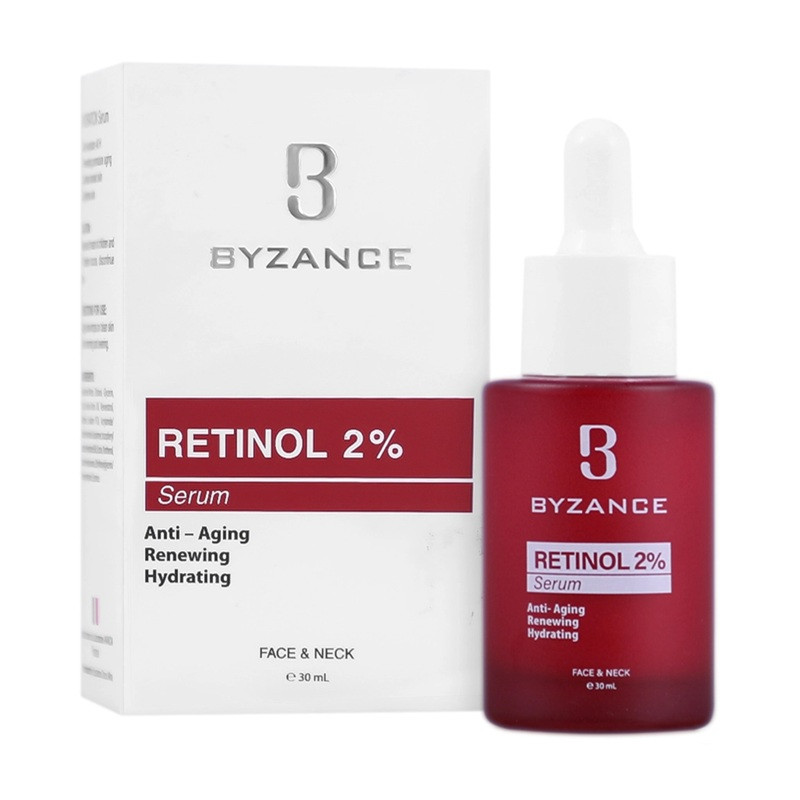 سرم شفافکننده و روشنکننده پوست بیزانس مدل Retinol 2 مناسب برای انواع پوست حجم 30 میلیلیتر