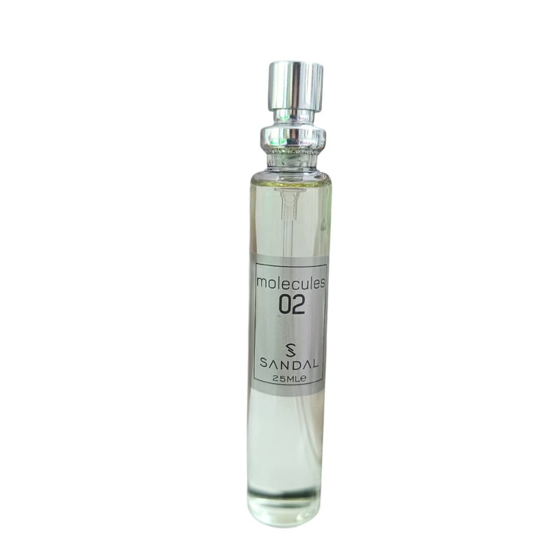 عطر جیبی مردانه صندل مدل molecules02 با رایحه خنک حجم 25 میلی لیتر