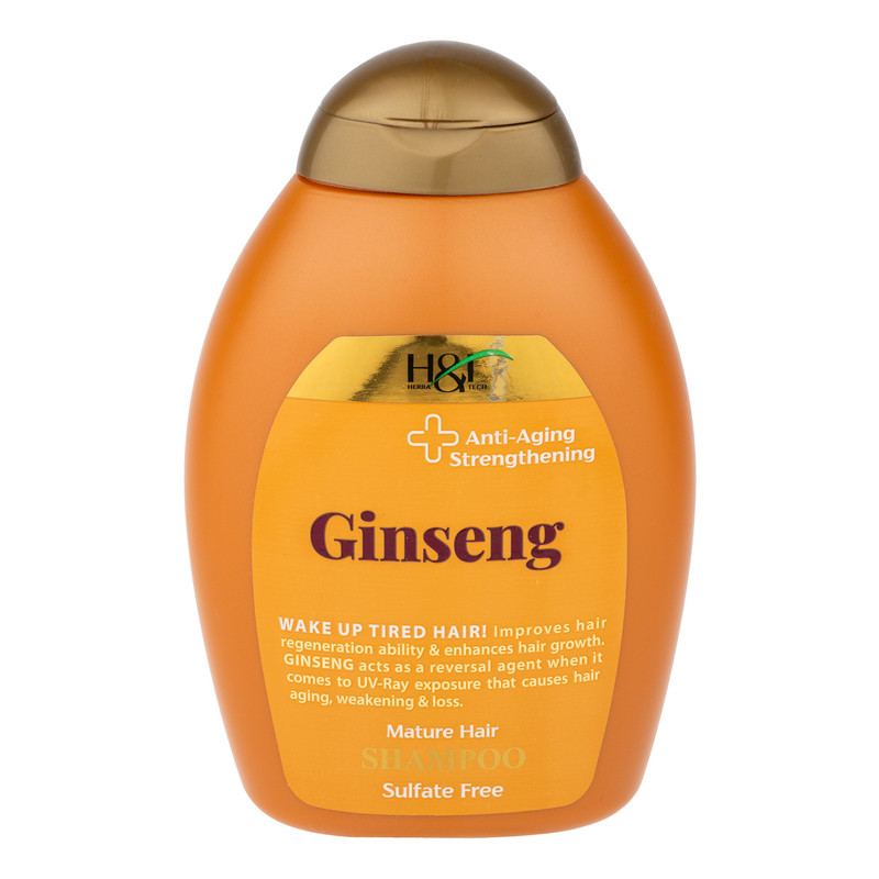 شامپو مو هرباتک مدل Ginseng مناسب برای موهای کم حجم و نازک حجم 385 میلی لیتر