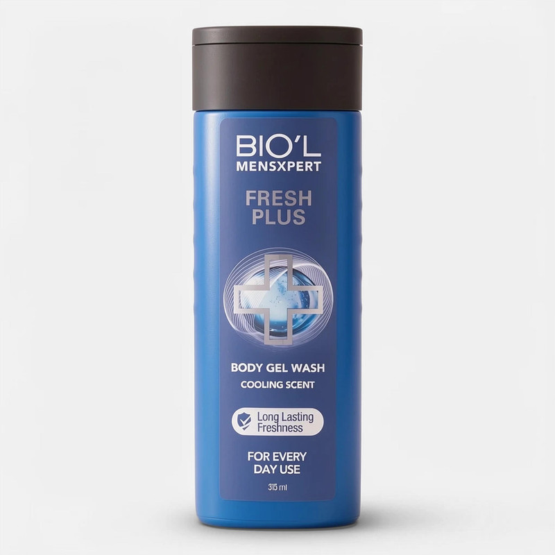 شامپو بدن بیول مدل Fresh Plus با رایحه خنک مناسب برای انواع پوست حجم 315 میلی لیتر