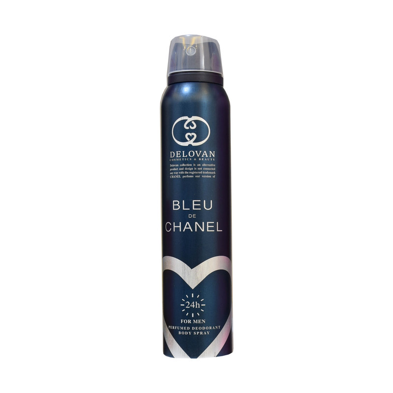 اسپری خوشبو کننده بدن مردانه دلوان مدل bleu de chanel حجم 200 میلی لیتر