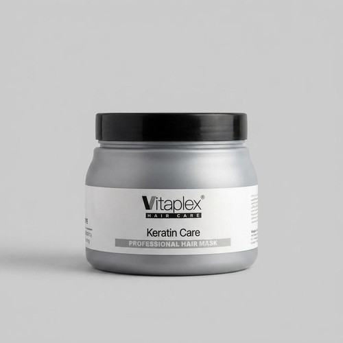 ماسک مو ویتاپلکس مدل Keratin Care مناسب برای موی کراتین شده حجم 500 میلی لیتر