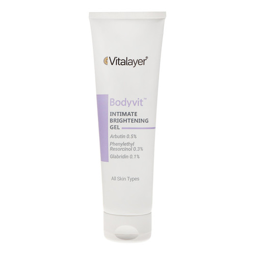 ژل روشنکننده روز و شب بدن ویتالیر مدل Bodyvit مناسب برای انواع پوست حجم 150 میلیلیتر