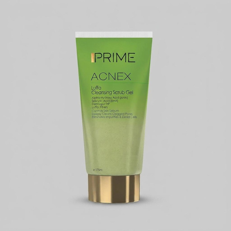 ژل پاک‌کننده اسکراب پرایم مدل Acnex Luffa حجم 175 میلی‌لیتر