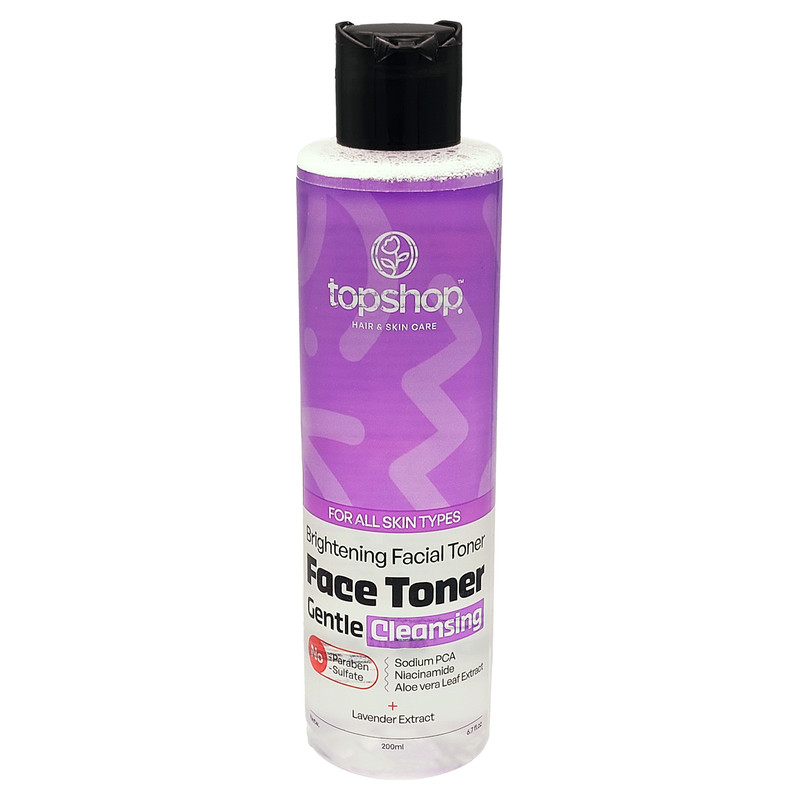 تونر پاککننده آرایش صورت تاپ شاپ مدل Face toner مناسب انواع پوست حجم 200 میلیلیتر